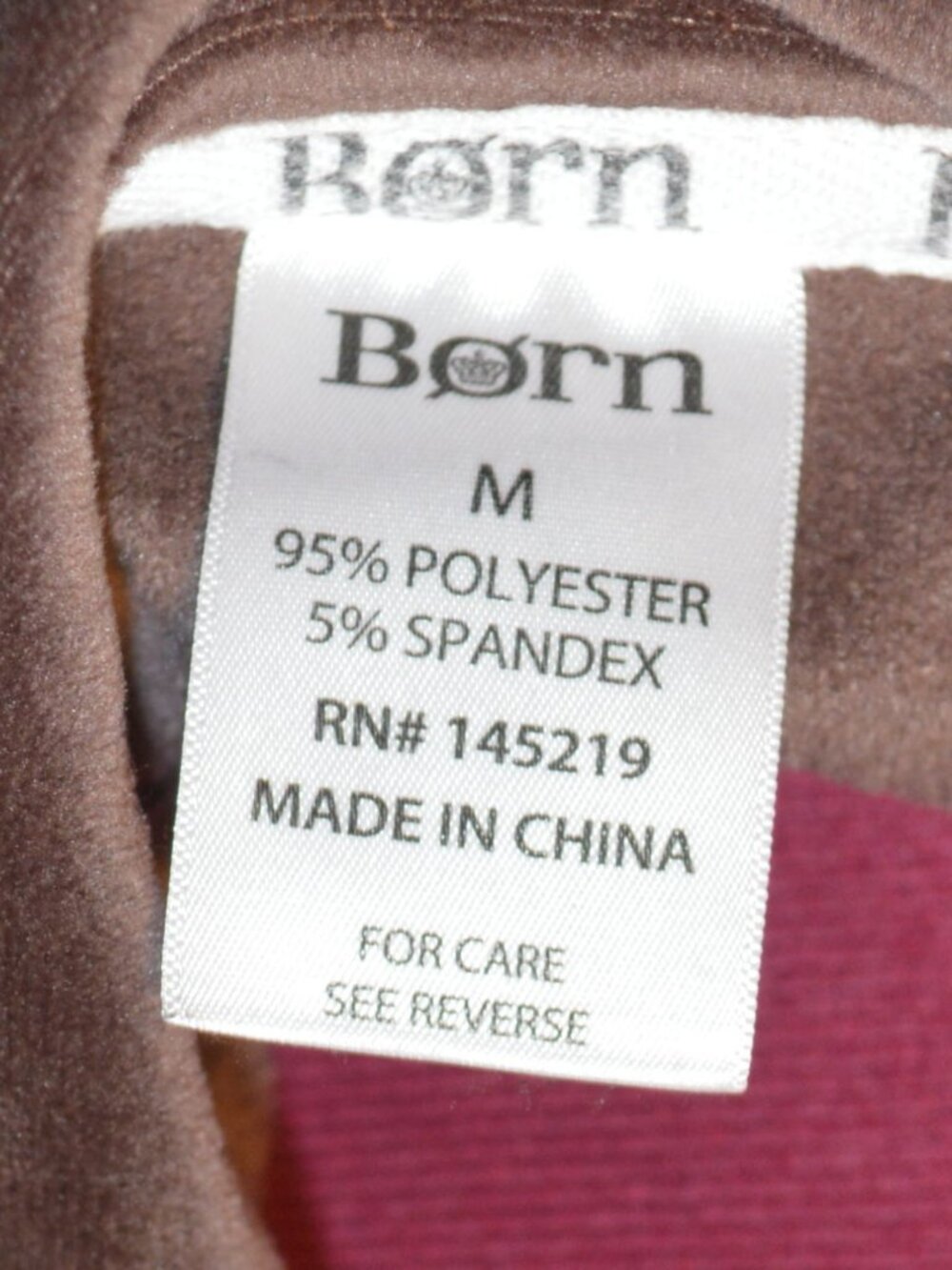Born M Brown Velour 2 Piece Pajamas - Picture 6 of 7